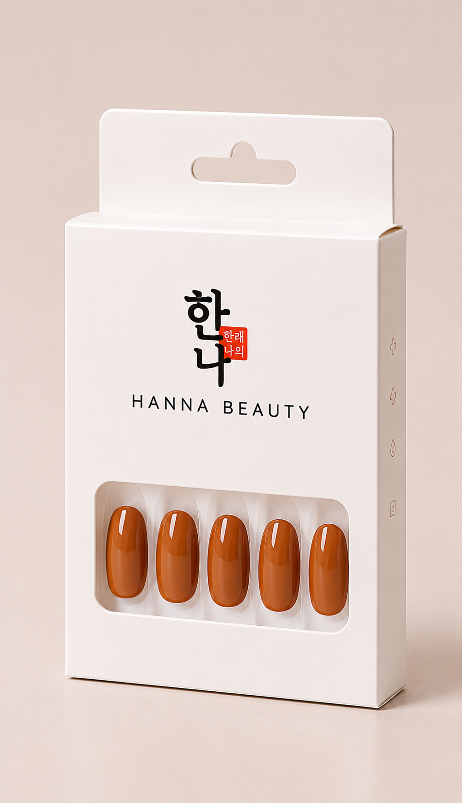 Nude press-on nails
